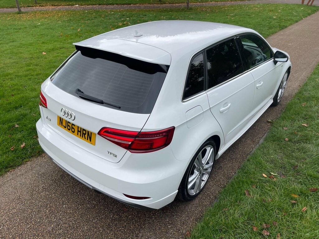 Audi A3 Hatchback 1.4 Tfsi Cod S Line Sportback Euro 6 S NJ66HRN White #4