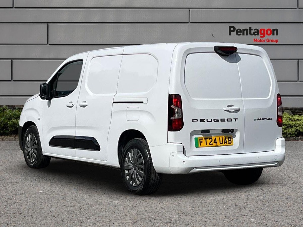 Peugeot E-Partner 750 52Kwh Asphalt Long Panel Van 6Dr FT24UAB White #2