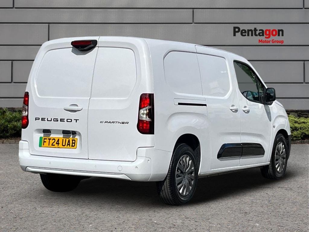 Peugeot E-Partner 750 52Kwh Asphalt Long Panel Van 6Dr FT24UAB White #4