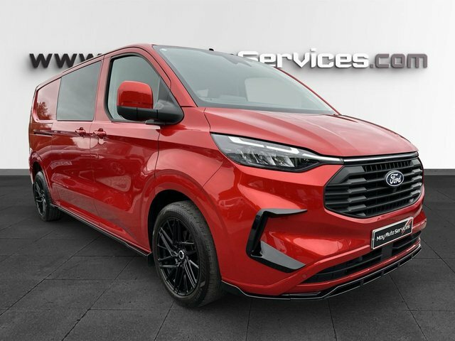 Ford Transit Custom 2024 2.0 300 Ecoblue Limited Crew Van Double Cab 5 XHZ868 Red