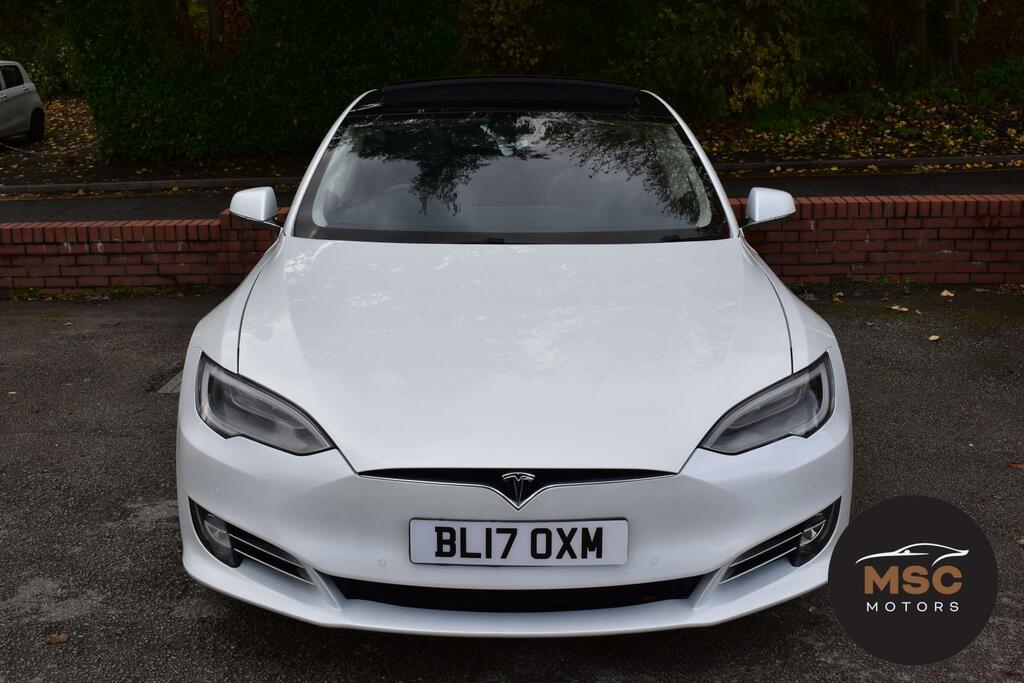 Tesla Model S Dual Motor Performance Ludicrous Hatchback E BL17OXM White #3