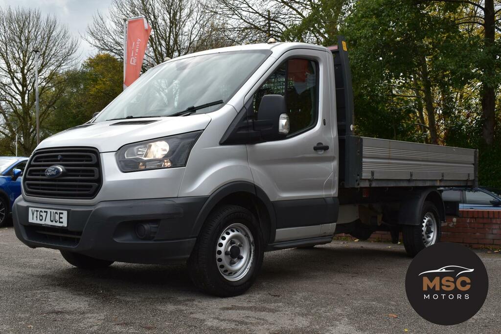Ford Transit Custom 2.0 350 Ecoblue Chassis Cab Rwd YT67UCE Silver #6