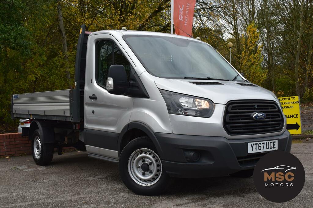 Ford Transit Custom 2.0 350 Ecoblue Chassis Cab Rwd YT67UCE Silver #2