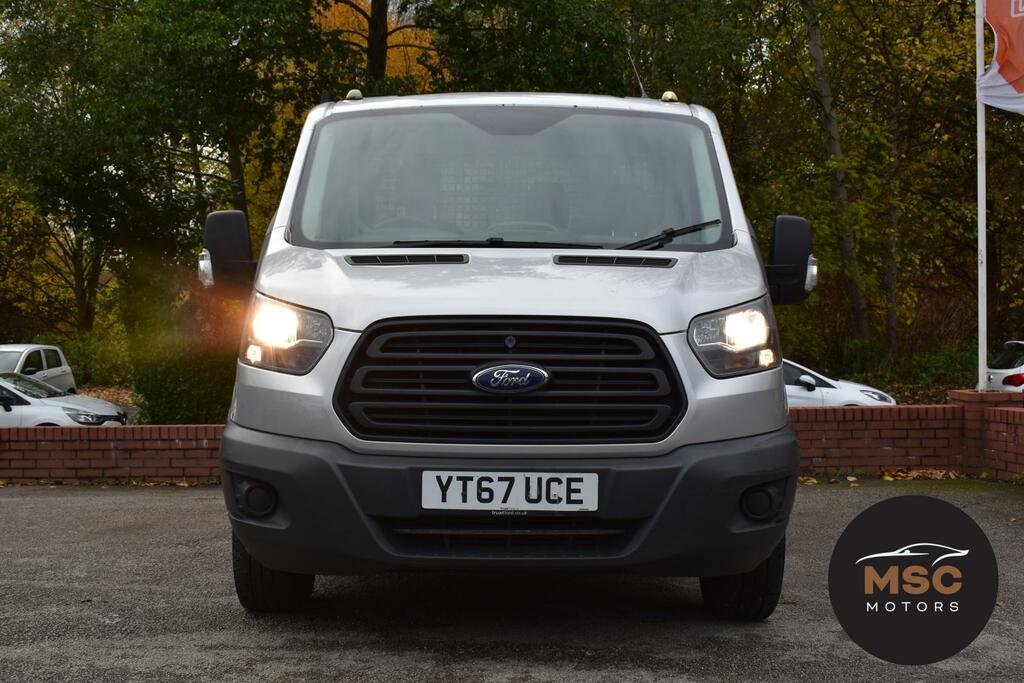 Ford Transit Custom 2.0 350 Ecoblue Chassis Cab Rwd YT67UCE Silver #4