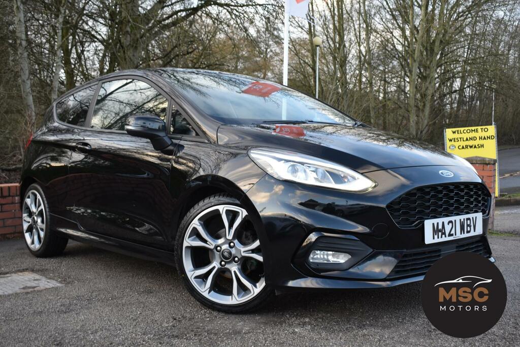 Ford Fiesta 1.0T Ecoboost St-line Edition Hatchback MA21WBV Black #2