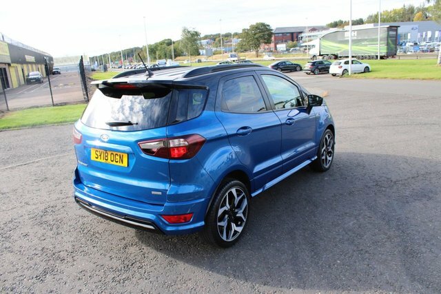 Ford Ecosport 2018 1.0Tst-line 2018,Sat Nav,diamond Cut Alloys,r SY18OCN Blue #5