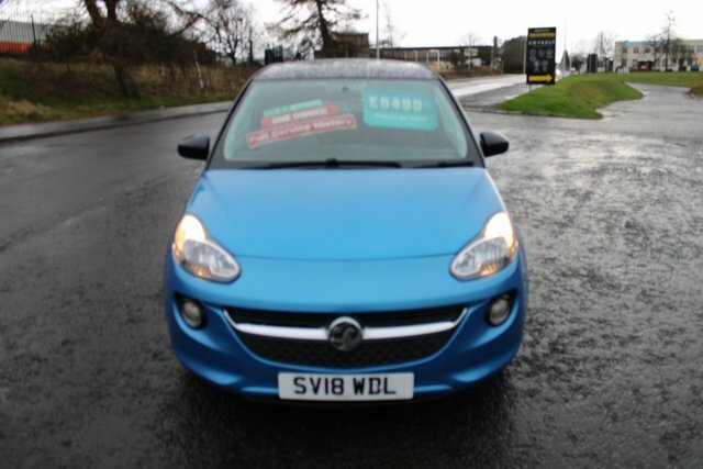 Vauxhall Adam 2018 1.2I Energised 2018,Bluetooth,dab,1 Owner,f.s SV18WDL Blue #4