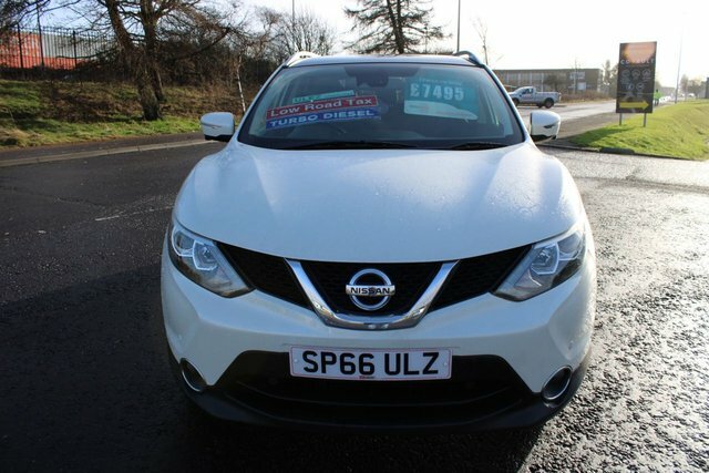 Nissan Qashqai 2016 1.5 Dci N-connecta 2016,Glass Roof,sat Nav,18 SP66ULZ White #4