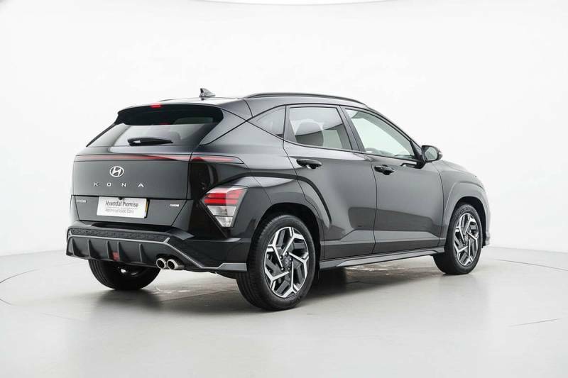 Hyundai Kona 1.6 Hybrid 129 N Line S Dct - 2025 VE25KJA Black #3