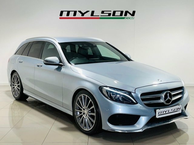 Mercedes-Benz C Class C220d Amg Line Estate KN66LDJ Silver #2