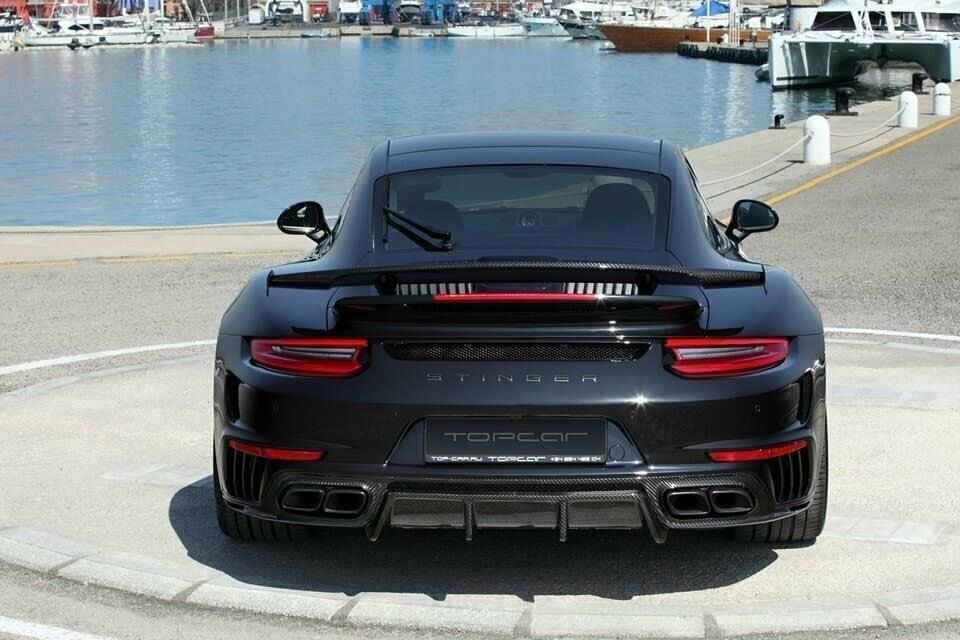 Porsche 911 3.8L 991 Turbo S Black #3