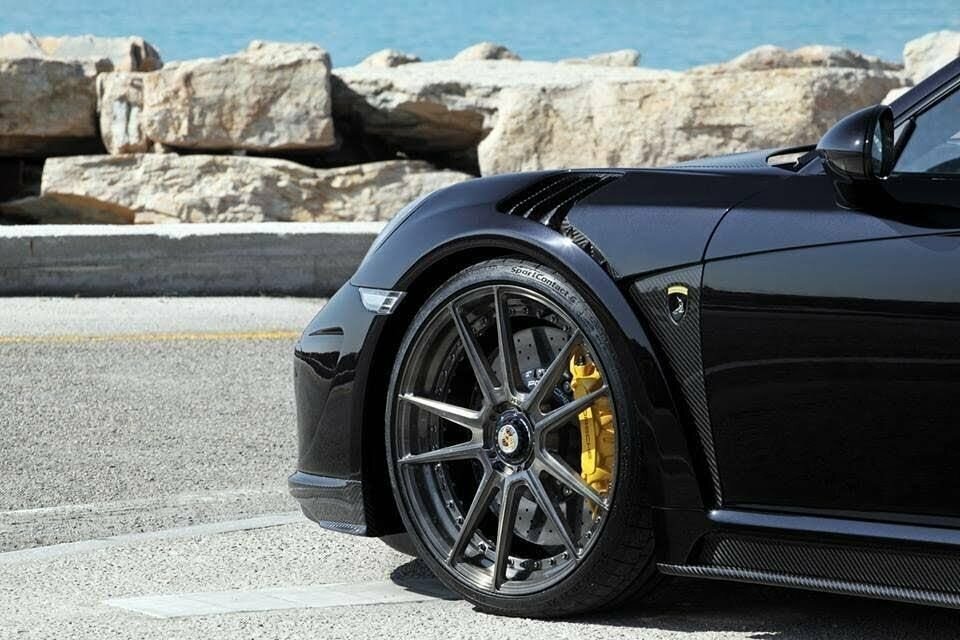 Porsche 911 3.8L 991 Turbo S Black #5