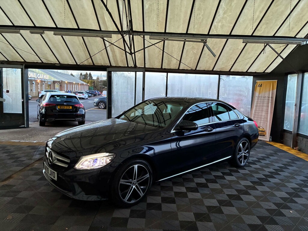 Mercedes-Benz C Class Saloon LN70JVD Blue #3