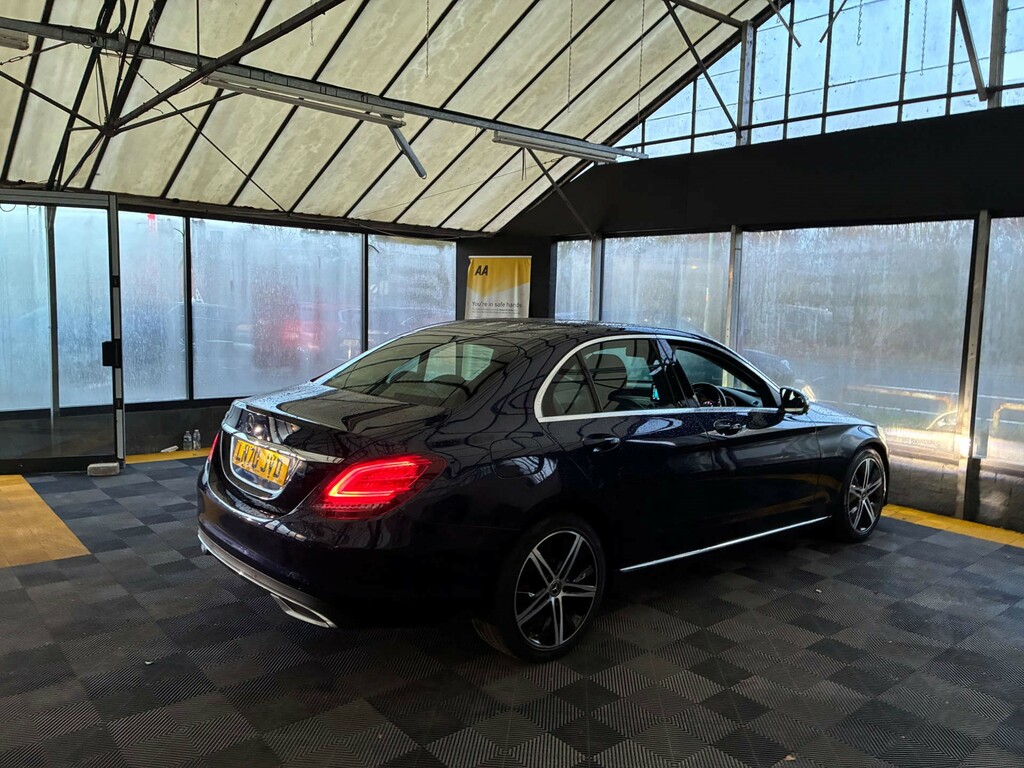 Mercedes-Benz C Class Saloon LN70JVD Blue #6