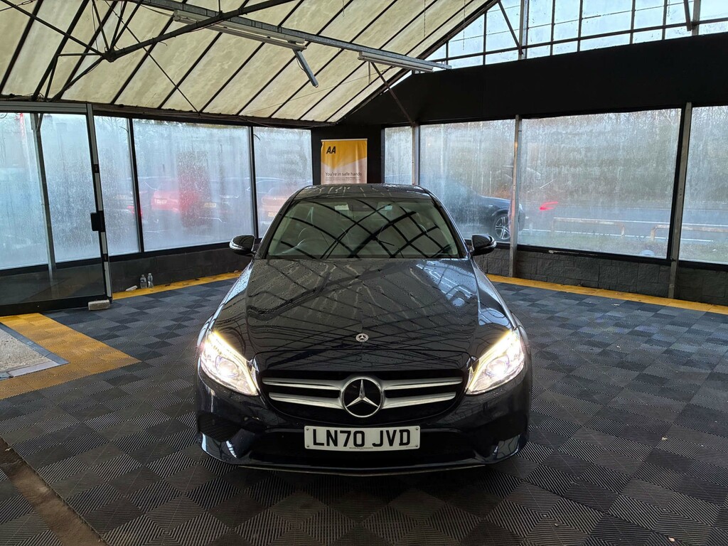Mercedes-Benz C Class Saloon LN70JVD Blue #2