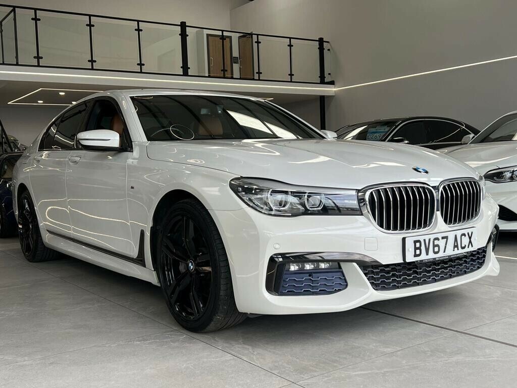 BMW 7 Series 3.0 730D M Sport Saloon 201767 White #6