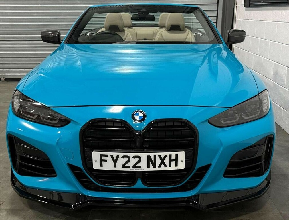 BMW 4 Series 3.0 M440i Xdrive Convertible 202222 FY22NXH Blue #2