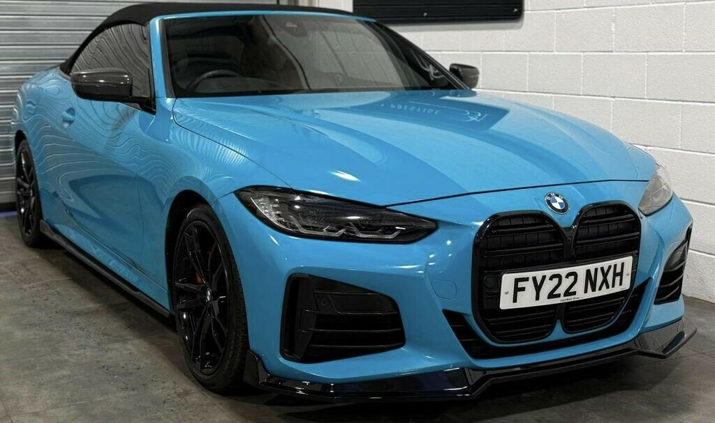 BMW 4 Series 3.0 M440i Xdrive Convertible 202222 FY22NXH Blue #4
