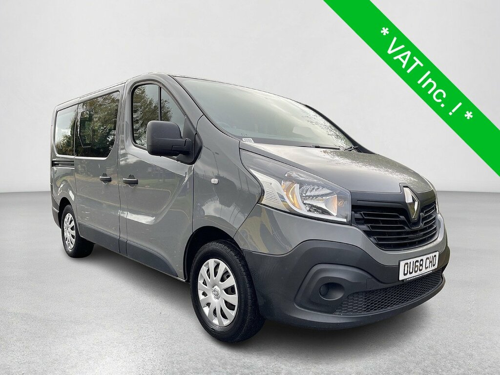 Renault Trafic 1.6 Dci Energy 27 Business Minibus Double Cab OU68CHO Grey #5