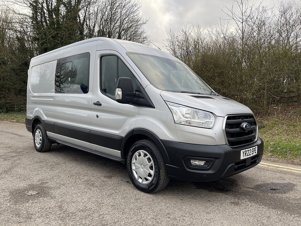 Ford Transit Custom 2.0 350 Ecoblue Trend Crew Van Fwd L3 H2 Euro 6 S YR22EPE Silver #3