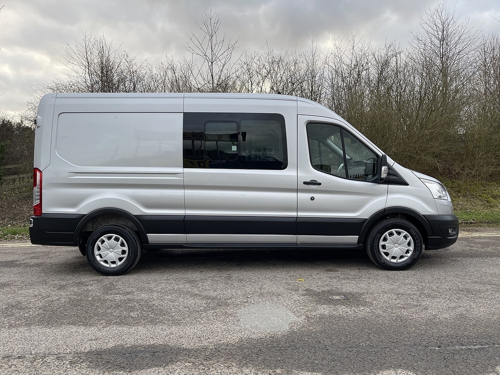 Ford Transit Custom 2.0 350 Ecoblue Trend Crew Van Fwd L3 H2 Euro 6 S YR22EPE Silver #4