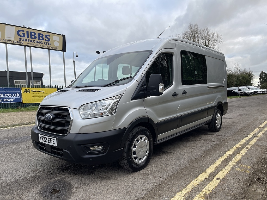 Ford Transit Custom 2.0 350 Ecoblue Trend Crew Van Fwd L3 H2 Euro 6 S YR22EPE Silver #5