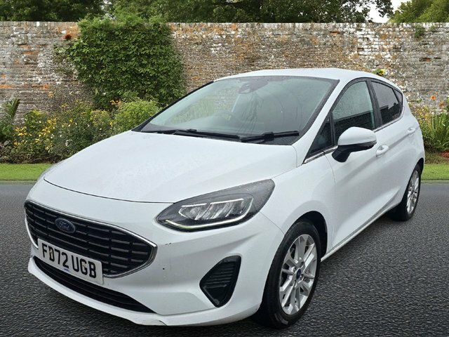 Ford Fiesta 1.0T Ecoboost Mhev Titanium Hatchback H FD72UGB White #3