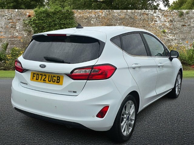 Ford Fiesta 1.0T Ecoboost Mhev Titanium Hatchback H FD72UGB White #6