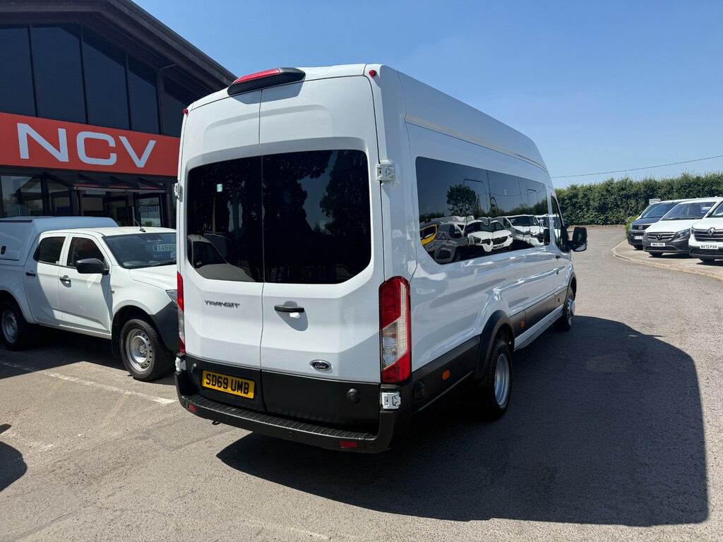Ford Transit Custom 460 Leader Ecoblue 17 Seater Minibus SD69UMB White #3