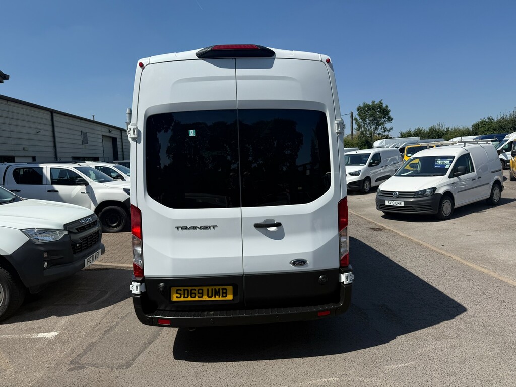 Ford Transit Custom 460 Leader Ecoblue 17 Seater Minibus SD69UMB White #4