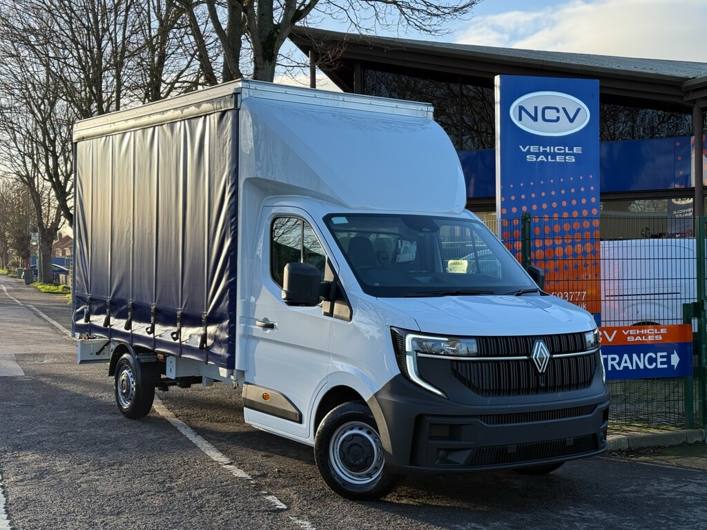 Renault Master 2.0 Dci Ll35 Advance L3 Lwb Curtain Side 150Bhp Ac White
