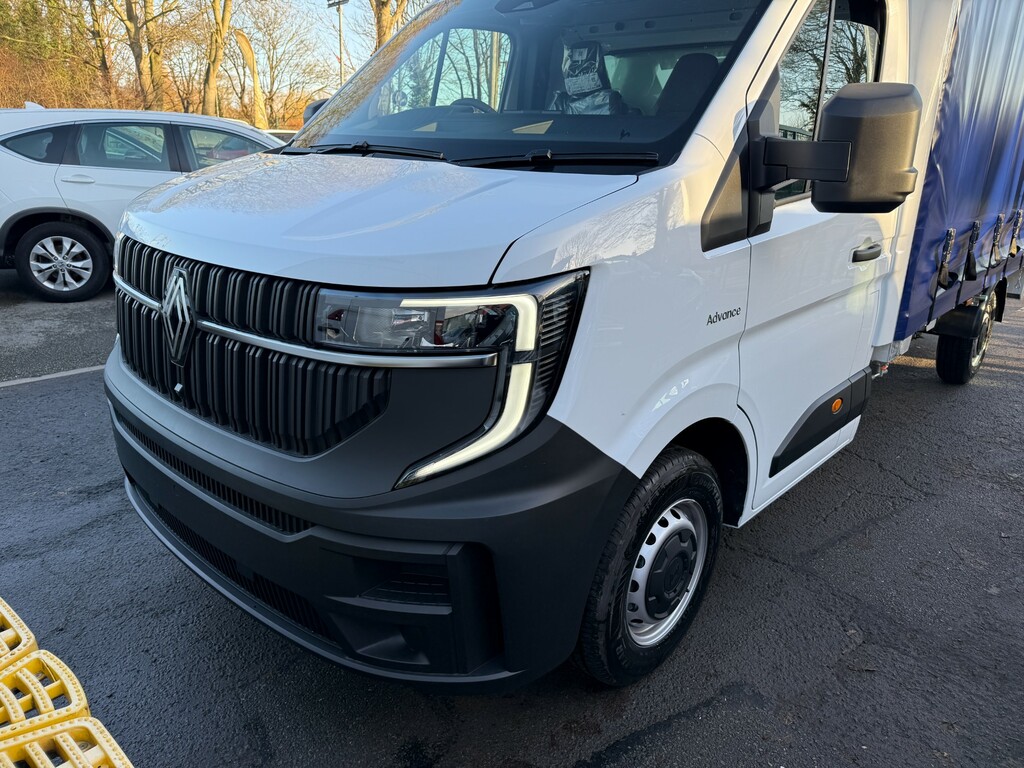 Renault Master 2.0 Dci Ll35 Advance L3 Lwb Curtain Side 150Bhp Ac RK26FFF White #4
