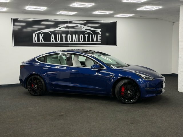 Tesla Model 3 2019 Dual Motor Performance Saloon SK69YWX Blue #2