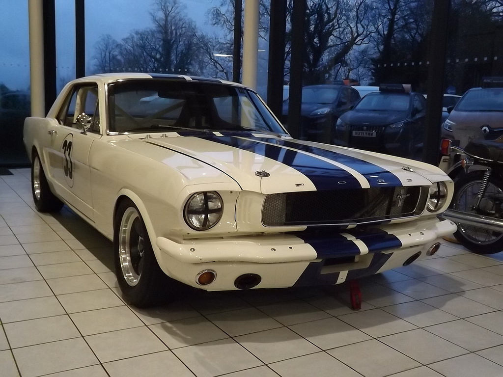 Ford Mustang Fia Approved Race Car White #2
