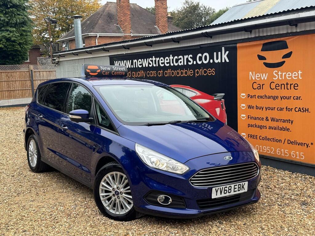 Ford S-Max Mpv 2.0 Ecoblue Zetec Euro 6 Ss 201868 Blue