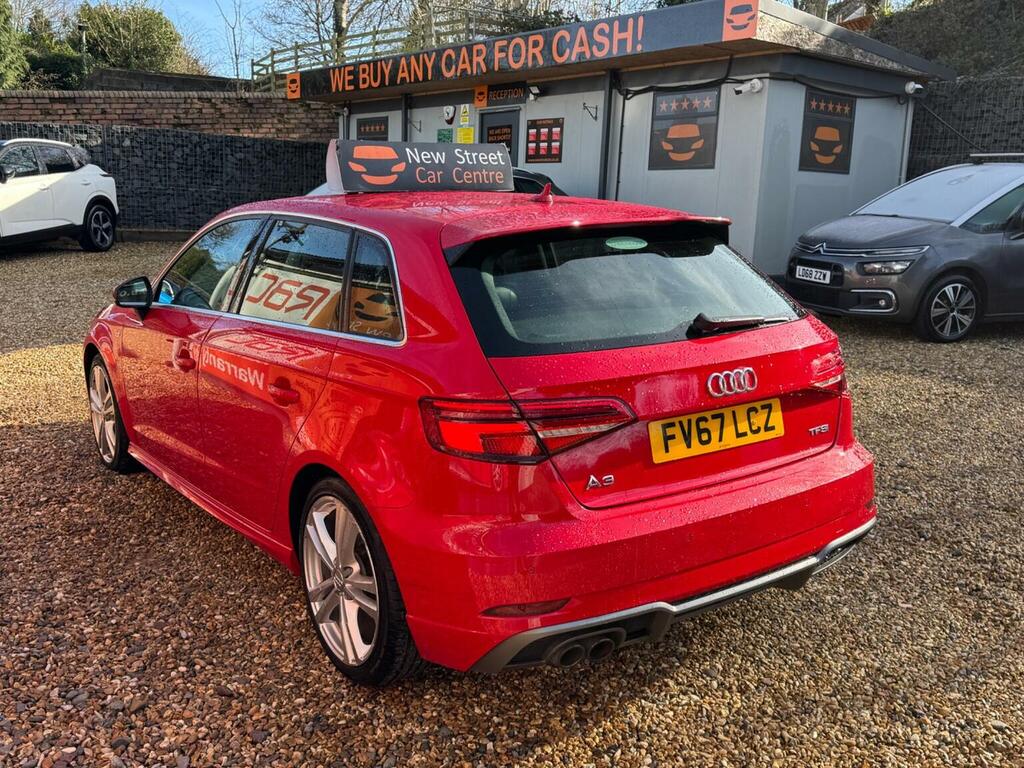 Audi A3 Hatchback 1.5 Tfsi Cod S Line Sportback S Tronic E FV67LCZ Red #6