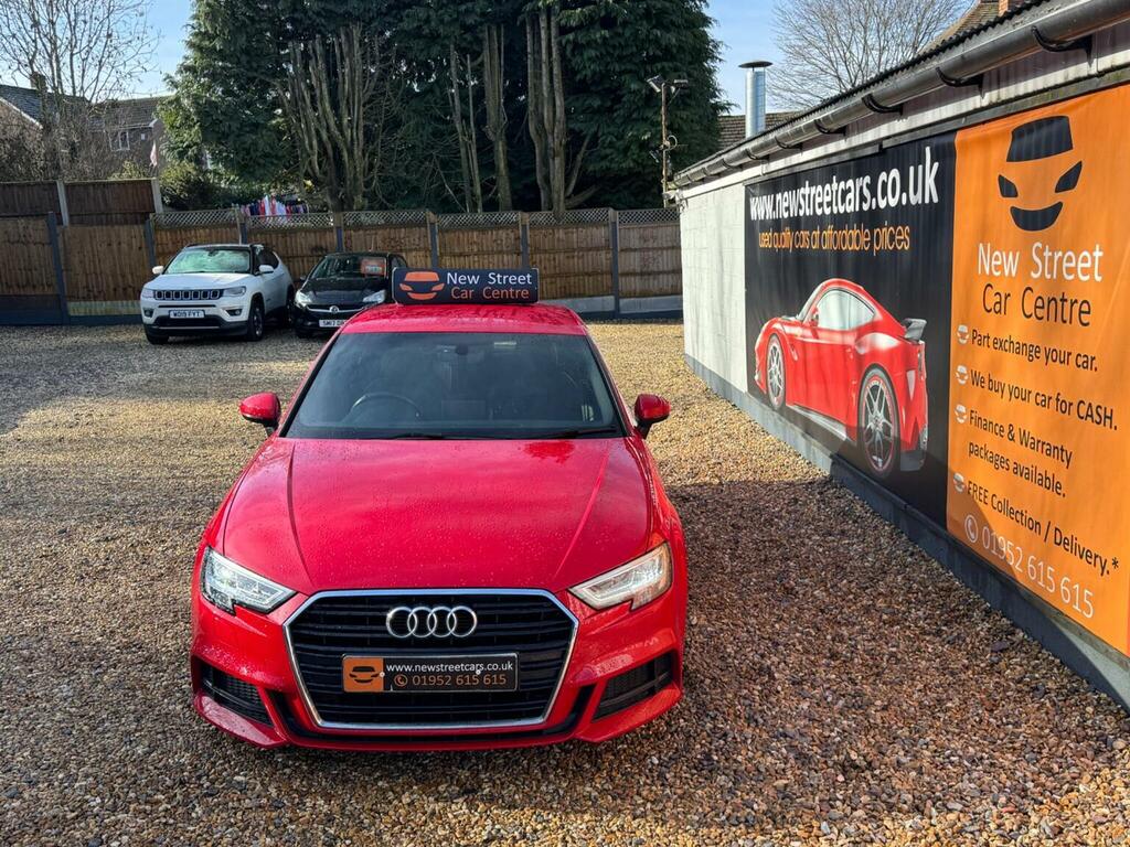 Audi A3 Hatchback 1.5 Tfsi Cod S Line Sportback S Tronic E FV67LCZ Red #3