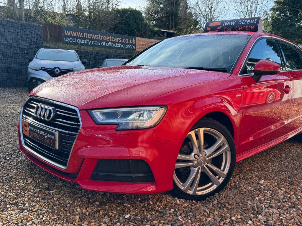 Audi A3 Hatchback 1.5 Tfsi Cod S Line Sportback S Tronic E FV67LCZ Red #5