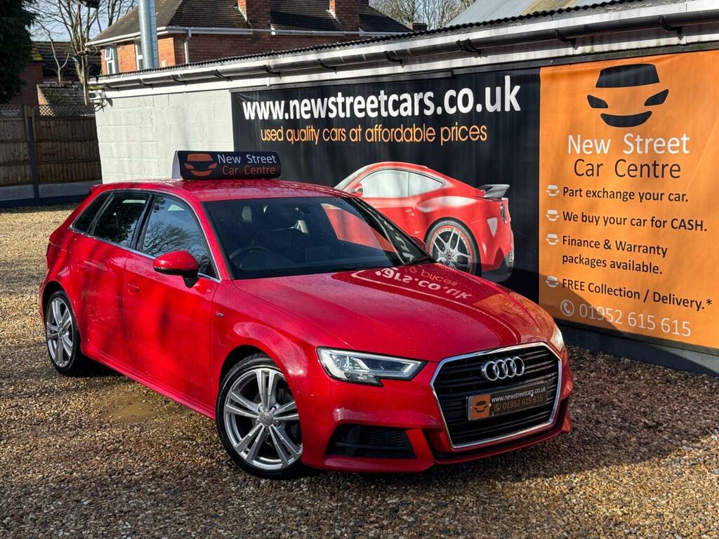 Audi A3 Hatchback 1.5 Tfsi Cod S Line Sportback S Tronic E Red