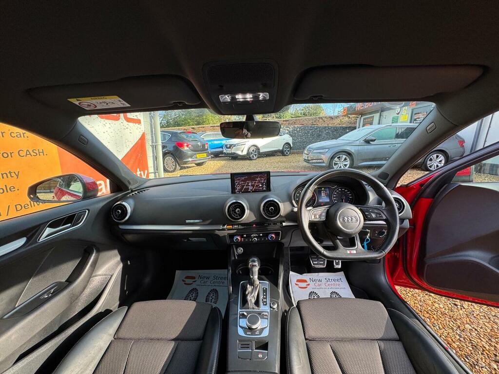 Audi A3 Hatchback 1.5 Tfsi Cod S Line Sportback S Tronic E FV67LCZ Red #2