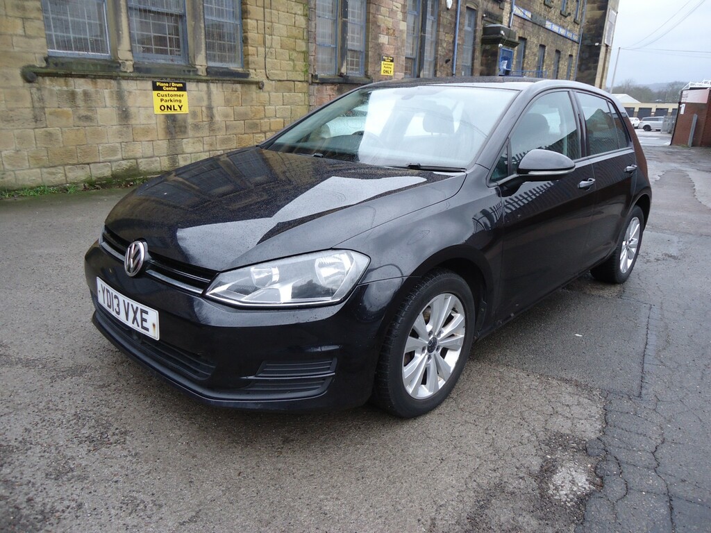 Volkswagen Golf Hatchback 1.6 Tdi Bluemotion Tech Se 2013 YD13VXE Black #2