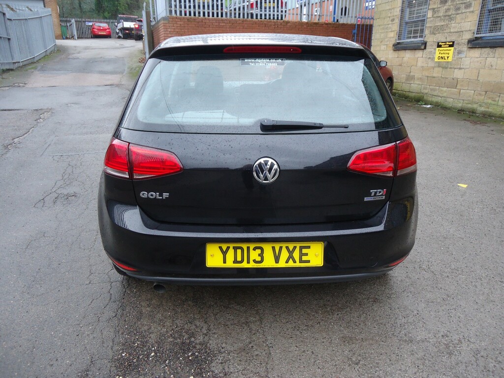 Volkswagen Golf Hatchback 1.6 Tdi Bluemotion Tech Se 2013 YD13VXE Black #6