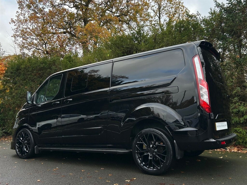 Ford Transit Custom 2.0 320 Ecoblue Limited Crew Van Double Cab Di WP72TEY Black #4