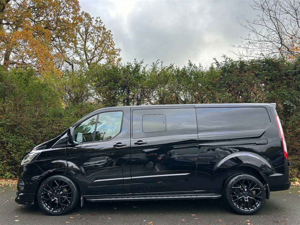Ford Transit Custom 2.0 320 Ecoblue Limited Crew Van Double Cab Di WP72TEY Black #6