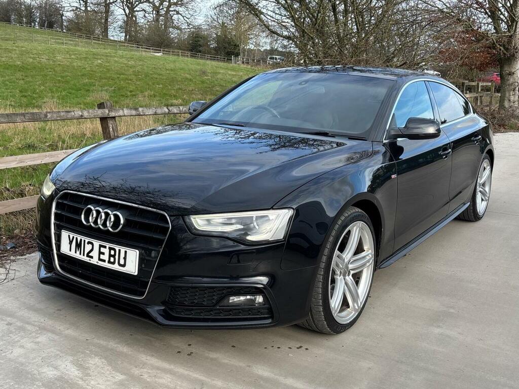 Audi A5 Hatchback 2.0 Tdi S Line Sportback Euro 5 Ss YM12EBU Black #3