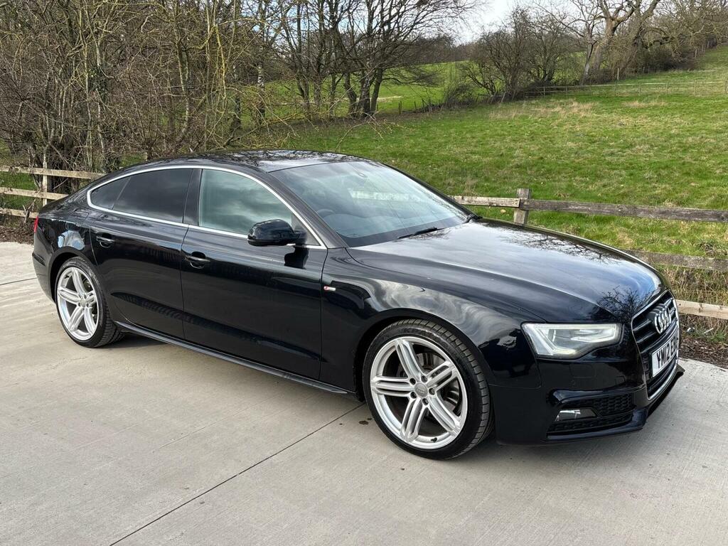 Audi A5 Hatchback 2.0 Tdi S Line Sportback Euro 5 Ss YM12EBU Black #5