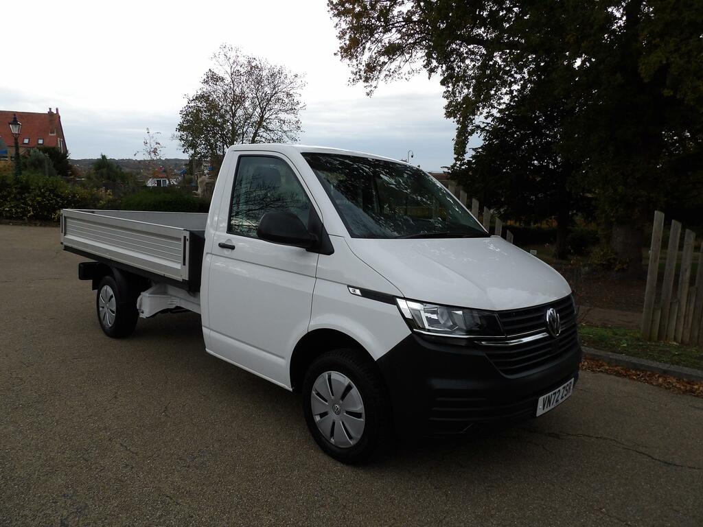Volkswagen Transporter T30 Flat Bed Dropside VN72ZSR White #6