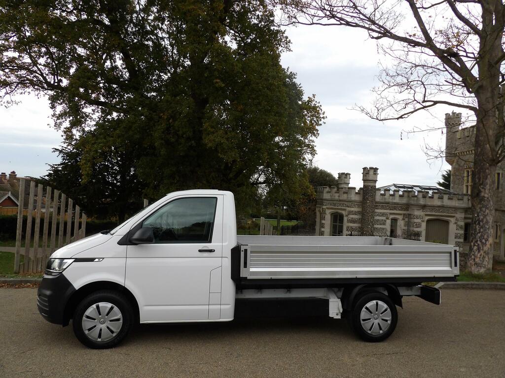Volkswagen Transporter T30 Flat Bed Dropside VN72ZSR White #3