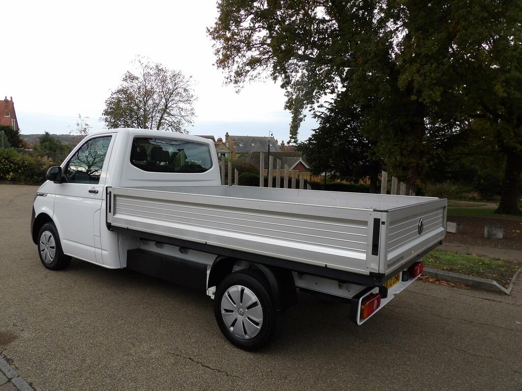 Volkswagen Transporter T30 Flat Bed Dropside VN72ZSR White #4