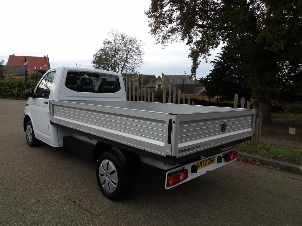 Volkswagen Transporter T30 Flat Bed Dropside VN72ZSR White #5